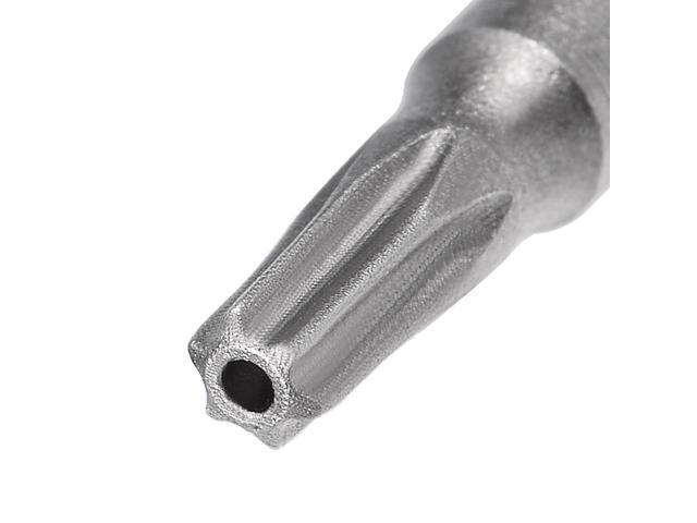 10 Pcs 1/4' Hex Shank T10 Magnetic Security Torx Screwdriver Bits 100mm Length