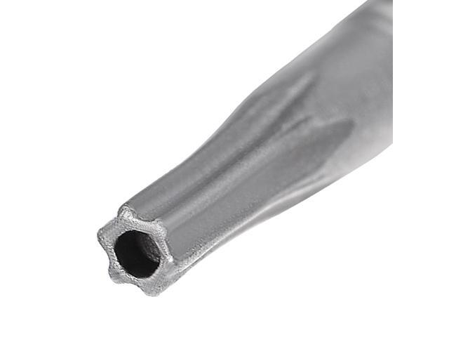 5 Pcs 1/4' Hex Shank T6 Magnetic Security Torx Screwdriver Bits 50mm Length