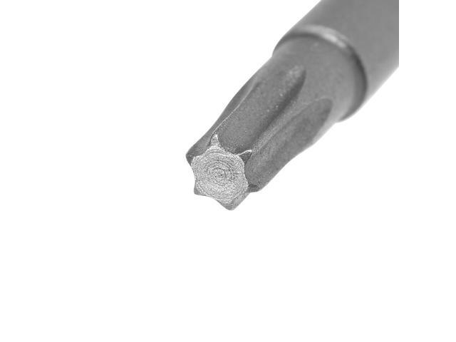 5pcs 50mm 1/4' Hex Shank T15 Magnetic Torx Head Screwdriver Bits S2 Alloy Steel
