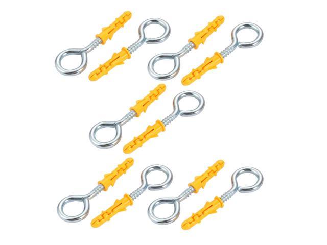 Photos - Other for repair Unique Bargains 10pcs 6mmx30mm Self Drilling Drywall Anchor Yellow w 12.5mm Inner Dia Scre 
