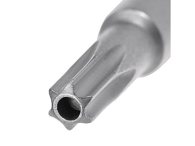 8 Pcs 1/4' Hex Shank T15 Magnetic Security Torx Screwdriver Bits 50mm Length