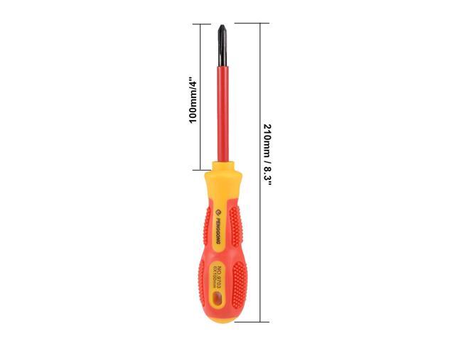 1000v Phillips Insulated Magnetic Tip Electrical Screwdriver #2 x 4 Inch