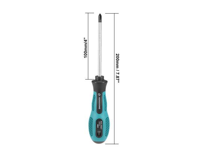#1 Phillips Screwdriver 4 Inch Round Shaft Non Slip Comfortable Handle