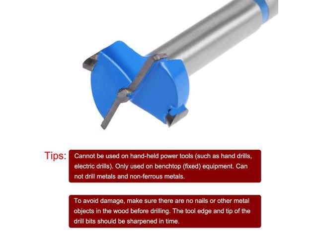 2pcs Carbide Hinge Boring Forstner Drill Bit, 20mm Diameter, 7mm Shank