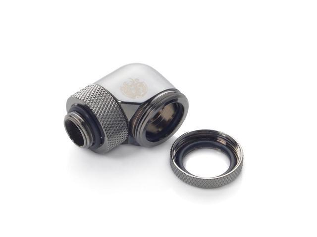 Bitspower Black Sparkle Enhance Rotary G1/4' 90-Degree Multi-Link Adapter For OD 16MM (2 PCS)