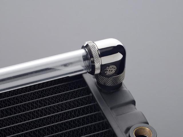 Bitspower Black Sparkle Enhance Rotary G1/4' 90-Degree Multi-Link Adapter For OD 16MM (2 PCS)