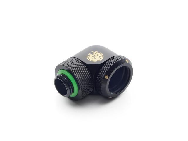 Bitspower Matt Black Enhance Rotary G1/4' 90-Degree Multi-Link Adapter For OD 16MM (2PCS)