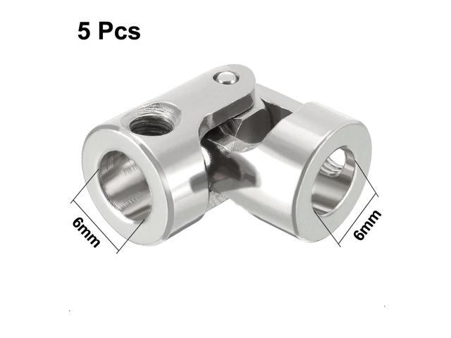 5pcs 6mm to 6mm Rotatable Universal Steering Shaft U Joint Coupler L23XD11