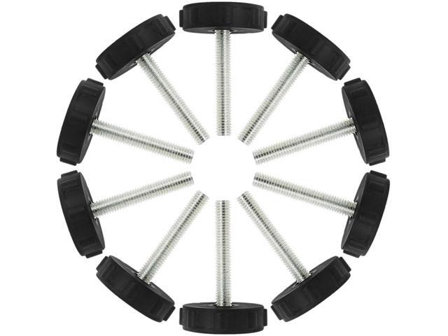 M8 x 50 x 40mm Leveling Feet Adjustable Leveler Floor Protector for Table 10pcs