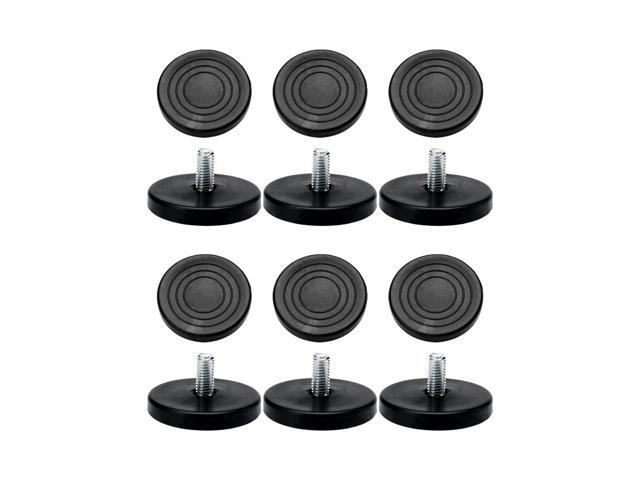 M8 x 17 x 50mm Leveling Feet Adjustable Leveler Cover for Machine Leg 12pcs