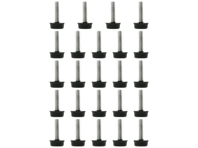 M6 x 24 x 18mm Furniture Glide Leveling Feet Floor Protector for Table Leg 24pcs