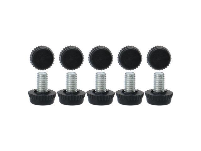 M6 x 10 x 15mm Leveling Feet Adjustable Support Cover for Machine Leg 10pcs