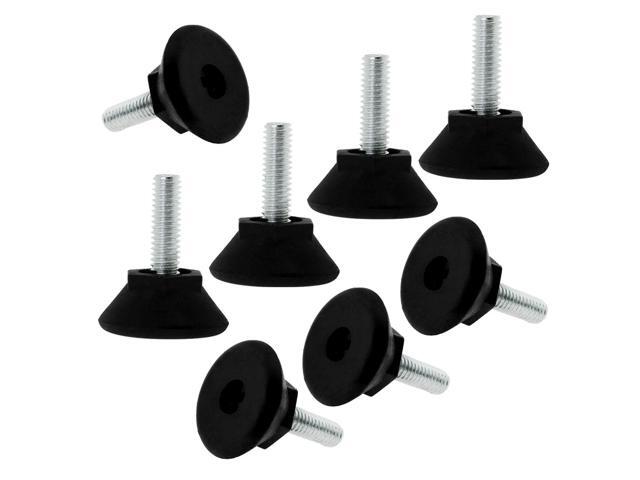 M6 x 17 x 24mm Adjustable Leveling Feet Floor Protector for Desk Sofa Leg 8pcs
