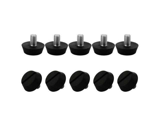 M6 x 10 x 20mm Leveling Feet Adjustable Leveler Protector for Sofa Leg 10pcs
