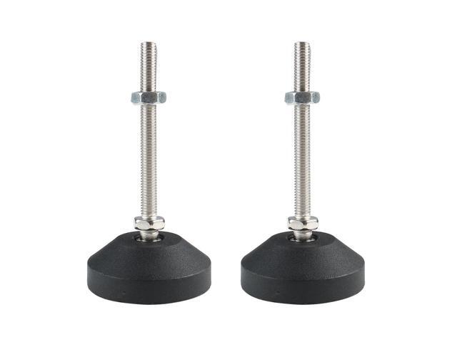 M8 x 80 x 60mm Leveling Feet Adjustable Leveler Protector for Machine Leg 2pcs