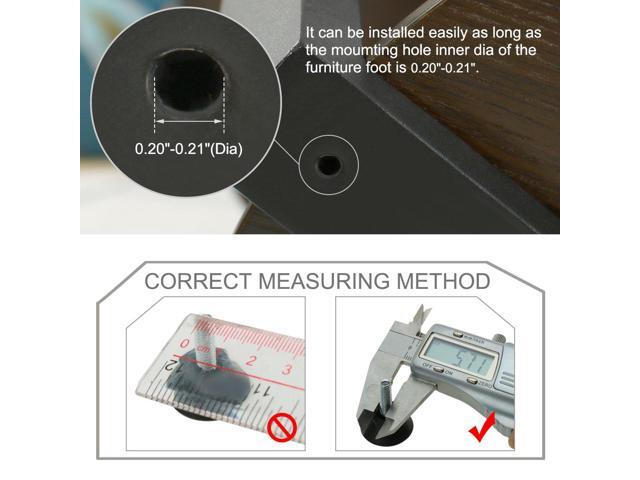 M6 x 20 x 25mm Adjustable Leveling Feet Floor Protector for Table Leg 2pcs