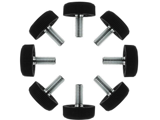 M8 x 20 x 30mm Furniture Glide Leveling Feet Base Protector for Desk Leg 8pcs