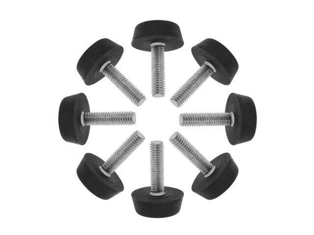 M6 x 22 x 22mm Furniture Glide Leveling Feet Floor Protector for Table Leg 8pcs
