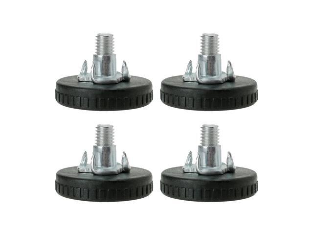 M8 x 18 x 40mm Leveling Feet Floor Protector with T-nuts for Table Sofa Leg 4pcs