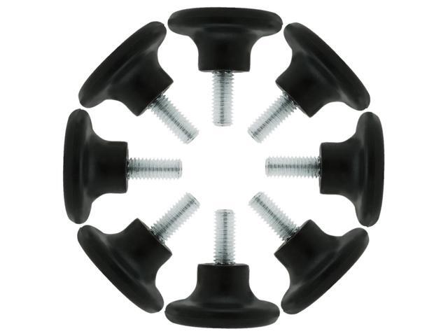 M8 x 18 x 38mm Leveling Adjustable feet Furniture Protector for Desk Leg 8pcs