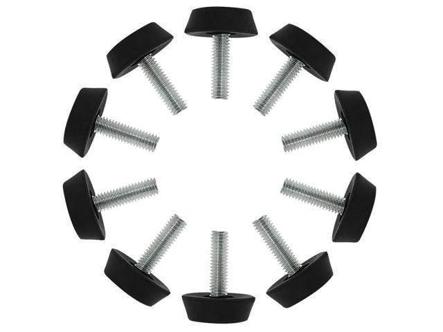 M6 x 20 x 25mm Furniture Glide Leveling Feet Floor Protector for Table Leg 10pcs
