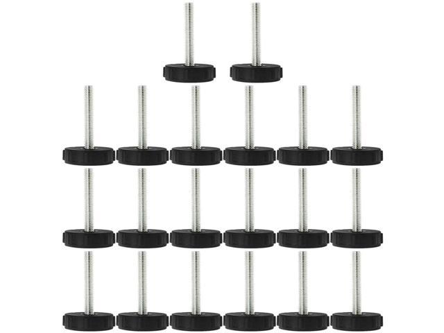 M8 x 50 x 40mm Leveling Feet Adjustable Leveler Floor Protector for Table 20pcs