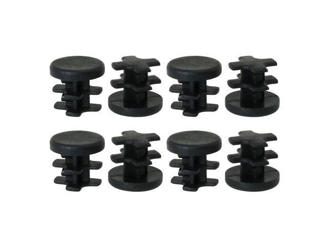 13mm 0.51' OD Plastic Tube Inserts Pipe Caps 8pcs 0.4'-0.47' Inner Dia Eqpt Legs
