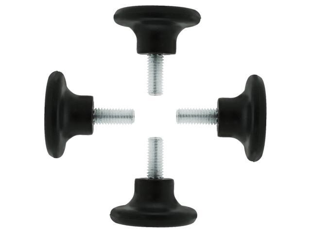 M8 x 18 x 38mm Leveling Adjustable feet Furniture Protector for Desk Leg 4pcs