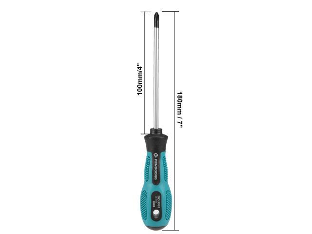 #0 Phillips Screwdriver 4 Inch Round Shaft Non Slip Comfortable Handle