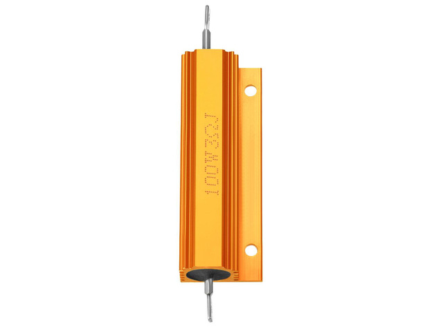 Unique Bargains Aluminum Case Resistor 100W 3 Ohm Wirewound for LED Replacement Converter Gold