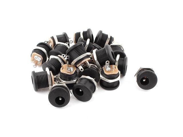 Tablet PC 5.5mmx2.1mm Center Pin Panel Mount DC Power Charging Jack 20 Pcs