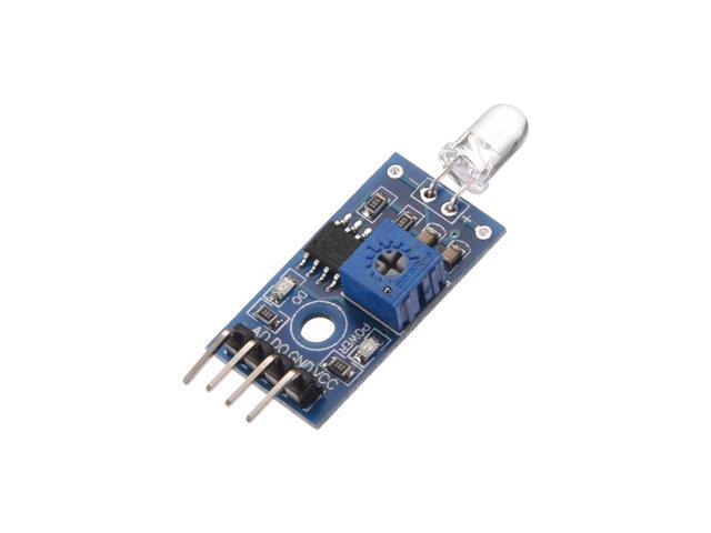 Photosensitive Diode Sensor 4 Terminals Light Detection Photodiode Module for Arduino Smart Car