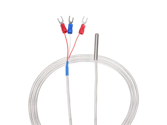 PT100 RTD Temperature Sensor Probe 3 Wires Cable Thermocouple Stainless Steel 300cm(9.8ft) (Temperature Rang: -20~420°C)