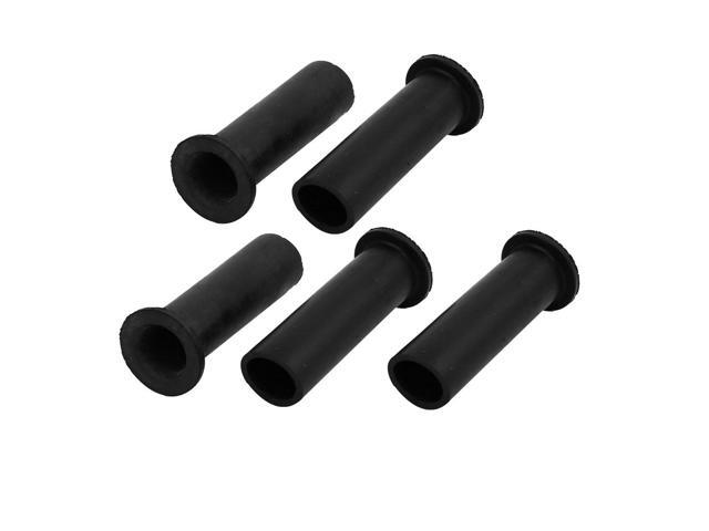 5 Pcs Rubber Strain Relief Cord Boot Protector Cable Sleeve Hose 50mm Long