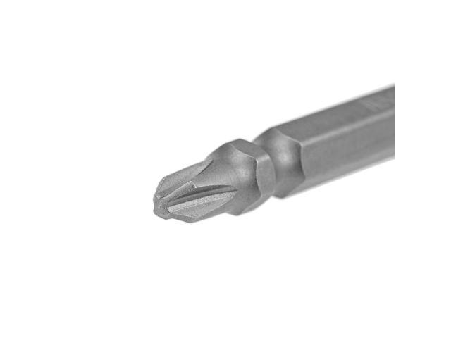 1/4' Hex Shank 100mm Length Magnetic Screwdriver SL5/PH2 Slotted-Phillips Double-Head Screwdriver Bits S2 Alloy Steel