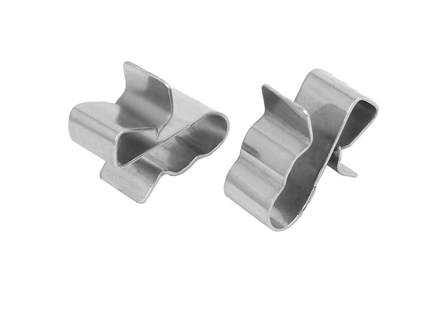 Solar Photovoltaic Parts Stainless Steel Cable Clip Clamp Silver Tone 20pcs
