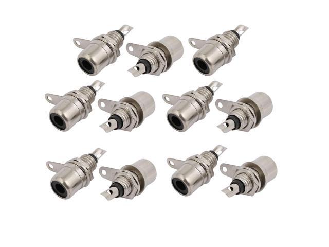Audio Terminal Jack Panel Mount RCA Female Jack Socket Connectors Adapter 11 Pcs