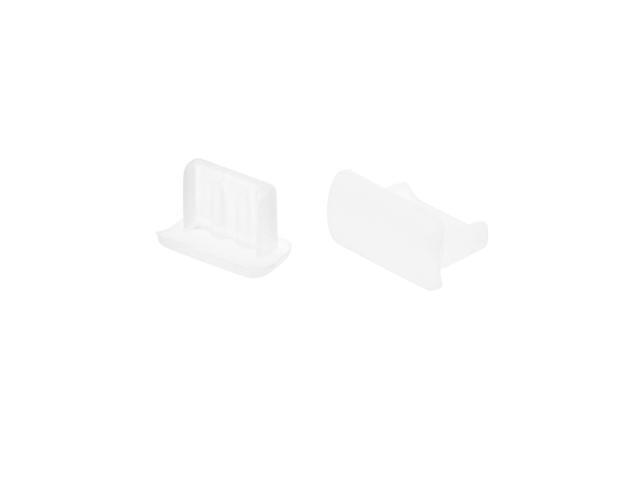 Silicone Mini USB Anti-Dust Stopper Cap Cover Transparent 10pcs