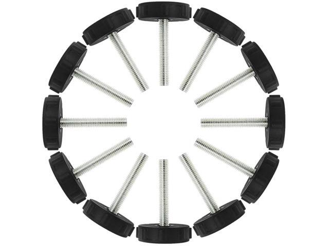 M8 x 50 x 40mm Leveling Feet Adjustable Leveler Floor Protector for Table 12pcs