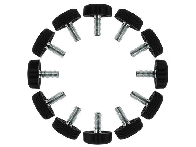 M8 x 20 x 30mm Furniture Glide Leveling Feet Base Protector for Desk Leg 12pcs