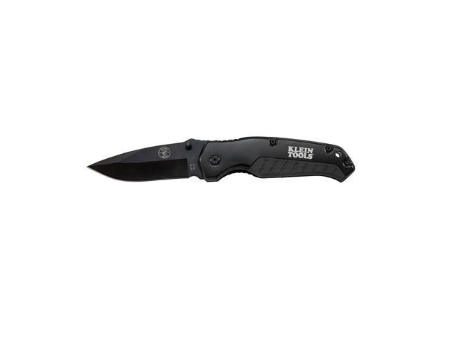 Photos - Other Power Tools Klein Tools  44220 - Black Lightweight Pocket Knife - 3-1/2" Drop Point B 