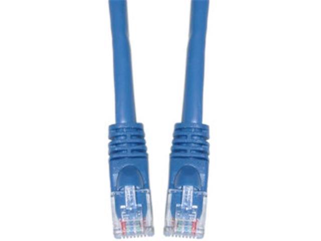 CableWholesale 13X6-06102 Cat6a Blue Ethernet Patch Cable Snagless Molded Boot 500 MHz 2 foot