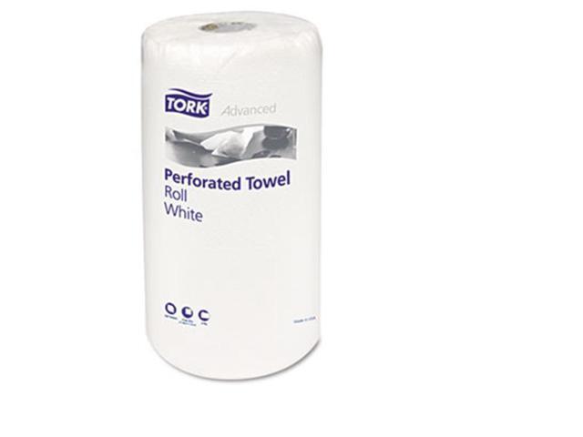 Tork HB9201 Perforated Roll Towels, White, 11 x 6 3/4, 2-Ply, 120/Roll, 30 Rolls/Carton, 1 Carton