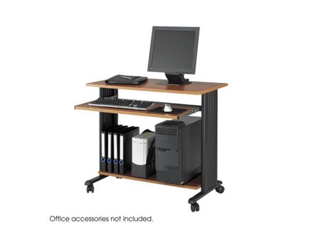Safco Fixed Height Workstation 35-1/2'x22'x30-1/2' Black/Cherry 1921CY