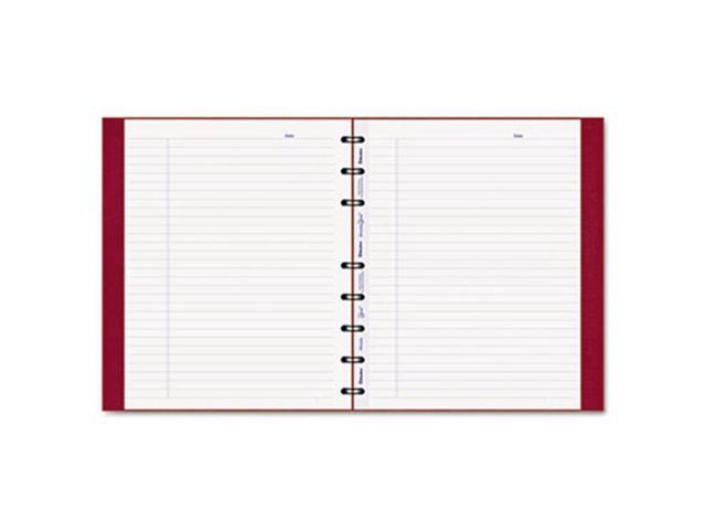 MiracleBind Notebook College/Margin 9 1/4 x 7 1/4 White Red Cover 75 Sheets