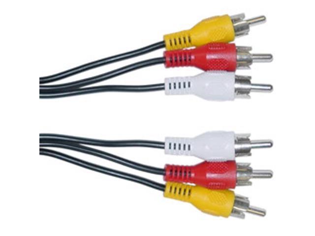 CableWholesale 10R1-03150 RCA Audio Video Cable 3 RCA Male 50 foot