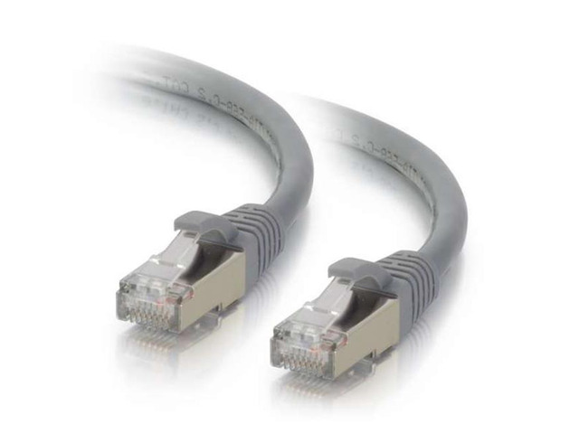 C2G 00785 Cat6 Cable - Snagless Shielded Ethernet Network Patch Cable, Gray (14 Feet, 4.26 Meters)