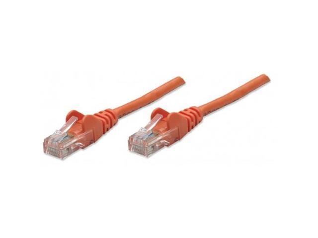Intellinet Network Cable, Cat5e, UTP, RJ45 Male / RJ45 Male, 30.0 m (100 ft.), Orange