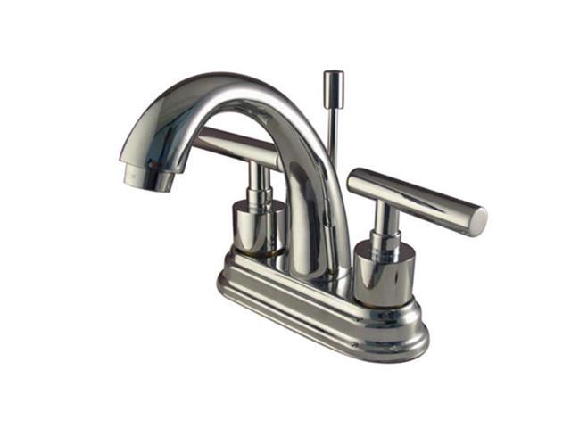 Kingston Brass Ks8611Cml Two Handle Centerset Lavatory Faucet With Brass Pop-Up - Polished Chrome Finish
