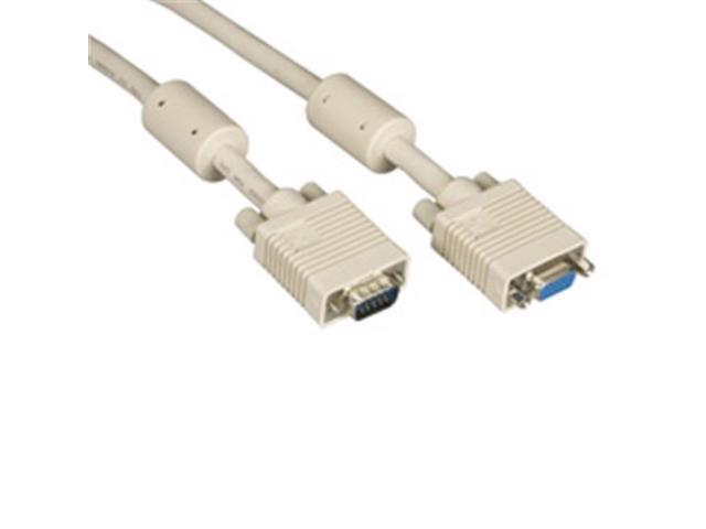 Black Box EVNPS06-0005-MF VGA Video Cable with Ferrite Core - Male/Female, Beige, 5 ft.